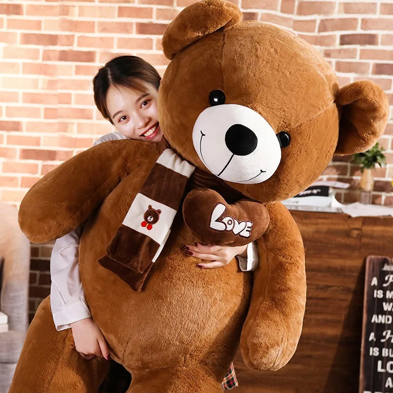 High-Quality Teddy Bear with Scarf - Plush Stuffed Toy, 4 Colors