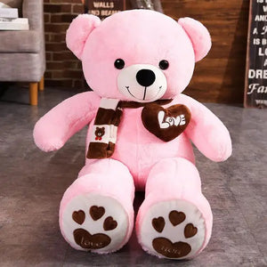 High-Quality Teddy Bear with Scarf - Plush Stuffed Toy, 4 Colors