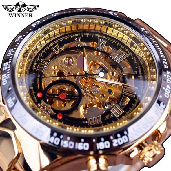 Mechanical Sport Skeleton Watch – Automatic Luxury Design for Men