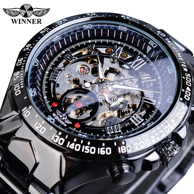 Mechanical Sport Skeleton Watch – Automatic Luxury Design for Men