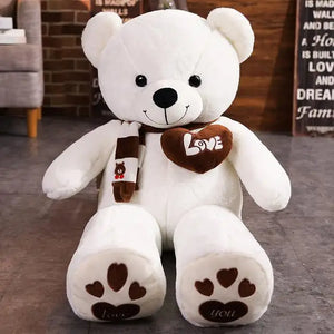 High-Quality Teddy Bear with Scarf - Plush Stuffed Toy, 4 Colors