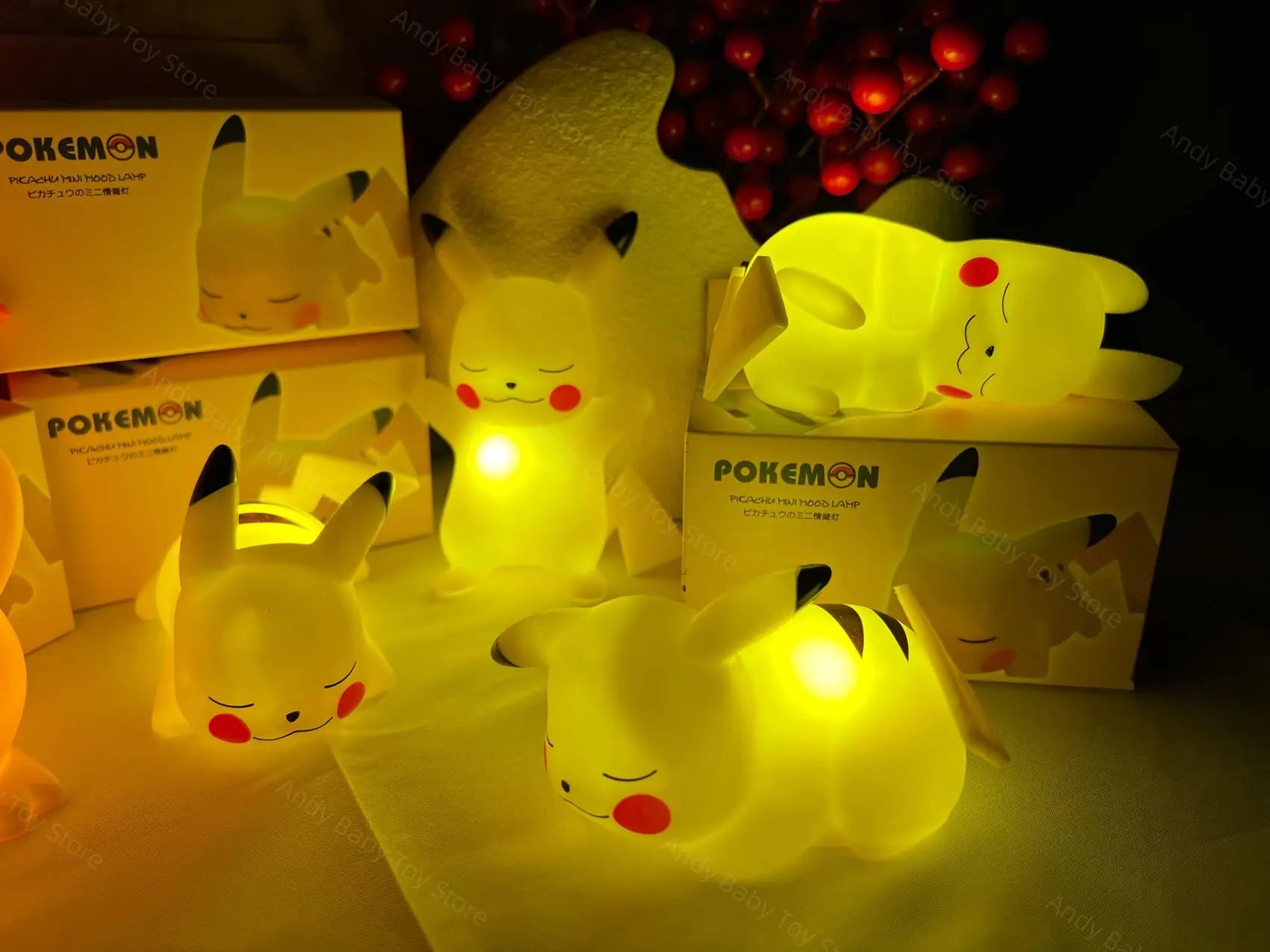 Pokemon Night Light - Pikachu, Gengar, Charizard & More | Cute LED Lamp for Kids