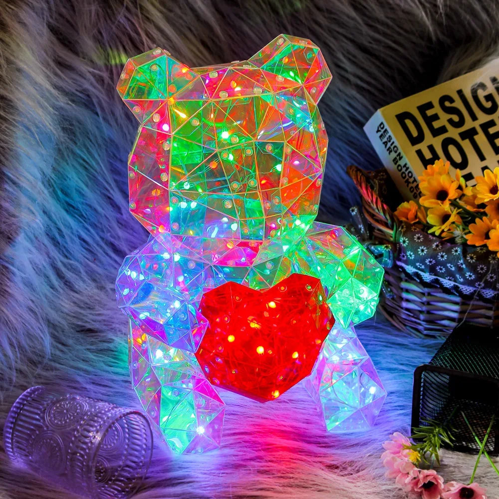 Glowing 30cm Teddy Bear with Gift Box