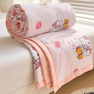 2024 Sanrio Air Conditioner Quilt – Kuromi & Hello Kitty Nap Blanket