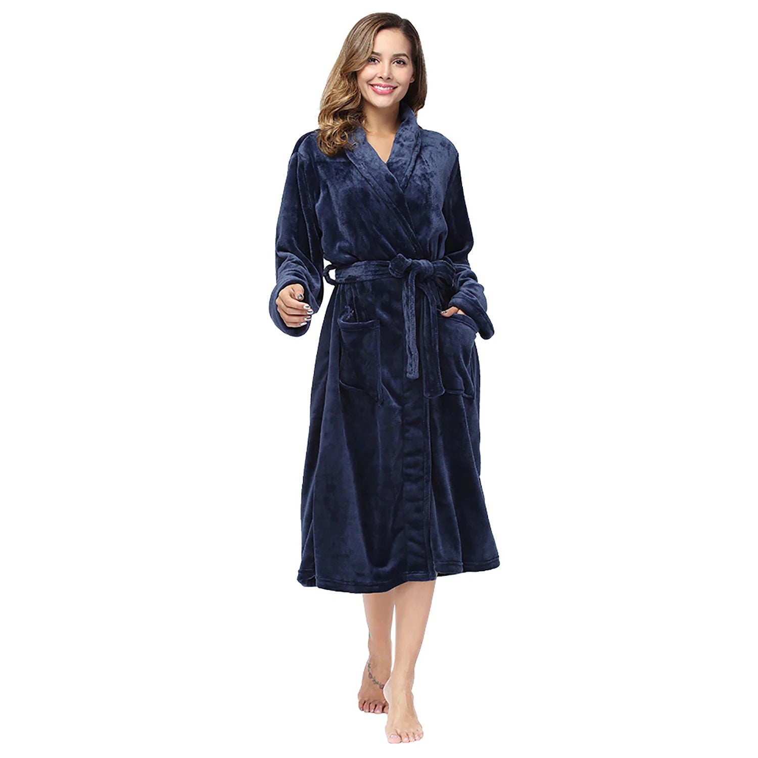 Women's Plush Bathrobe | Warm & Stylish Winter Robes