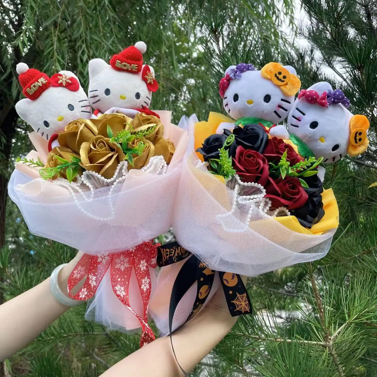 Hello Kitty Cat Dolls Bouquets