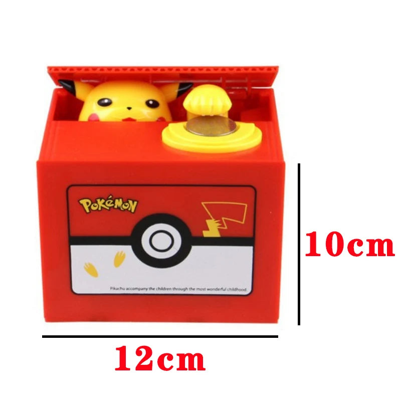 Pokemon Pikachu Piggy Bank – Electronic Coin Stealing Money Box for Kids