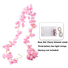 Kahaul Artificial Pink Cherry Blossom Vine - Wedding, Home & Party Decoration