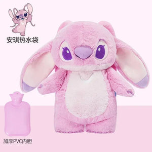 Stitch, Angel, Lotso, Pooh Plush Hand Warmer Hot Water Bottle – Perfect Gift for Girls