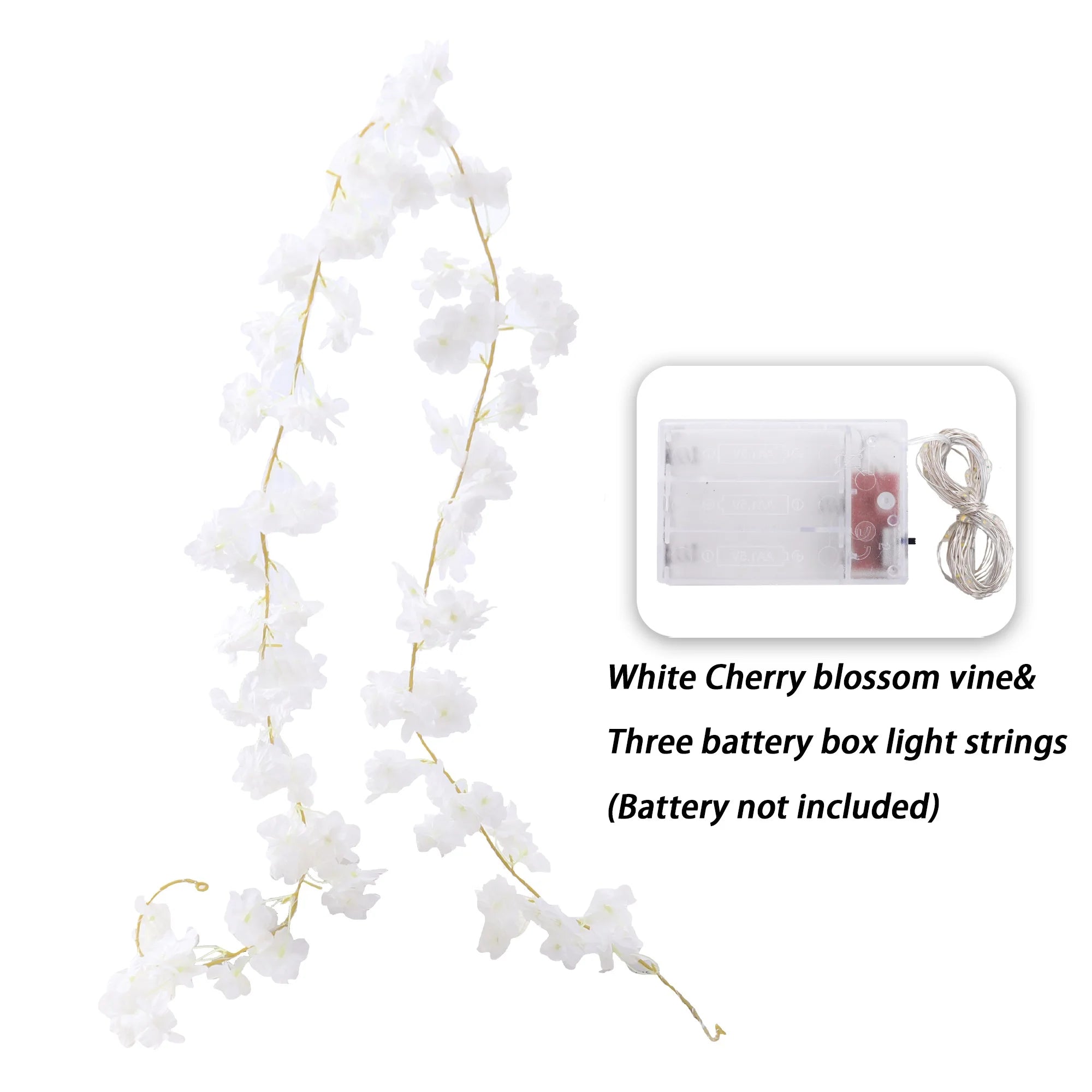 Kahaul Artificial Pink Cherry Blossom Vine - Wedding, Home & Party Decoration