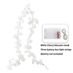 Kahaul Artificial Pink Cherry Blossom Vine - Wedding, Home & Party Decoration