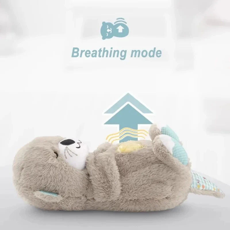 Breathing Bear Soothing Otter Plush Toy - Baby Sleep Companion