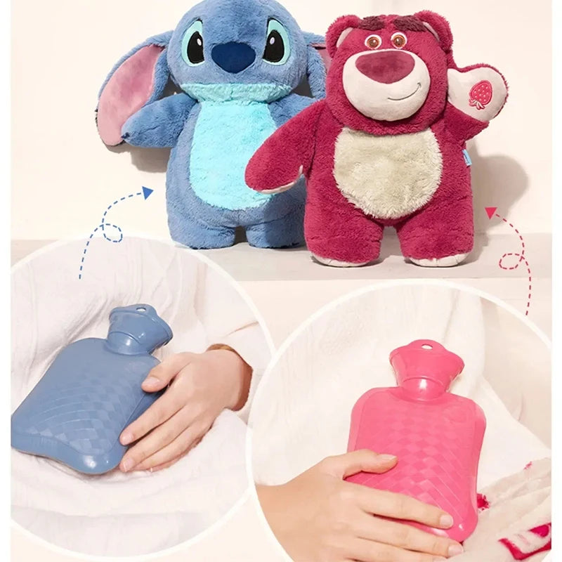 Stitch Plush Hot Water Bottle for Cramps & Pain Relief - Christmas Gift