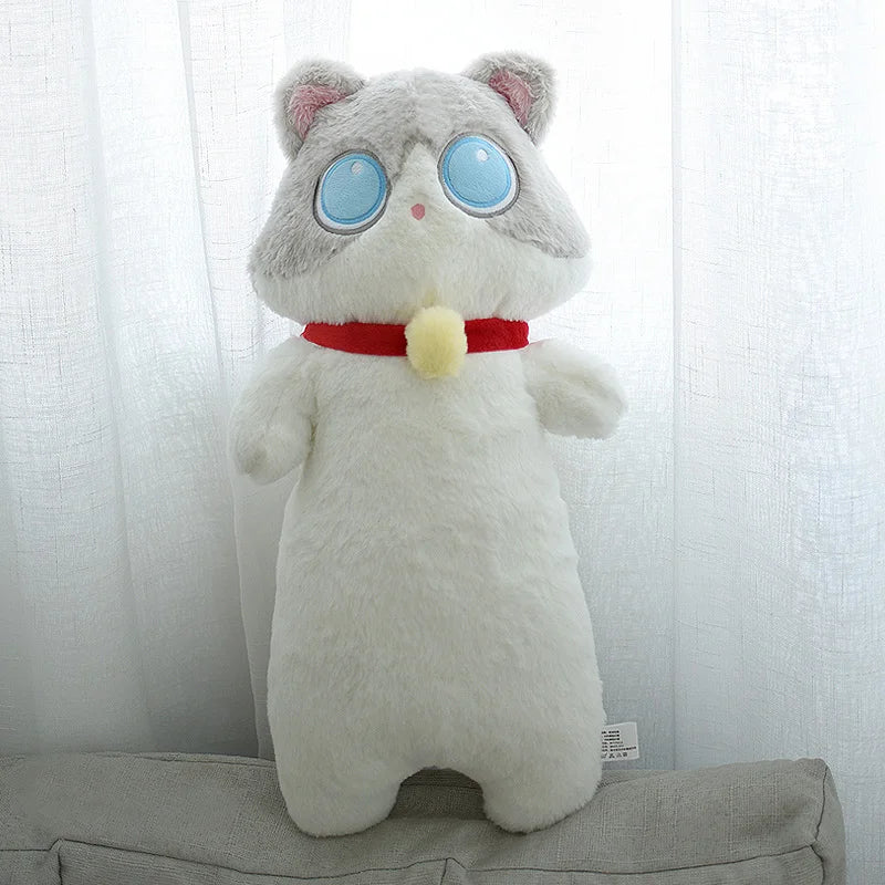 65cm Giant Cat Plush Toy - Soft Cylindrical Animal Bolster Pillow for Kids