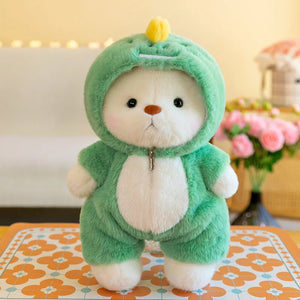 Kawaii Bear Plush Toy - Teddy Bear in Suit | Soft Stuffed Animal Doll for Kids & Adults