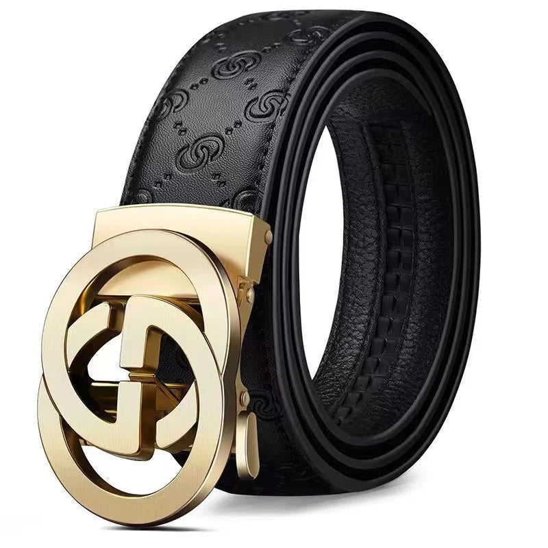 Luxury Genuine Leather Belt for Men & Women - Designer Style, Fashion Business Belt with Durable Buckle