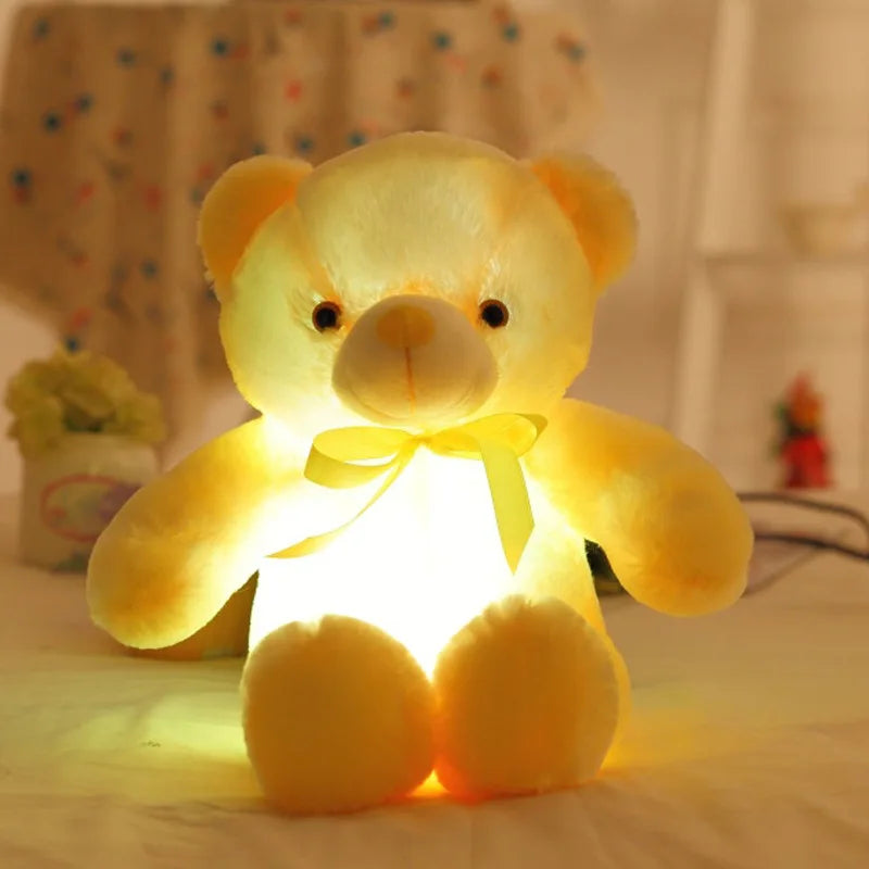 Luminous LED Teddy Bear Stuffed Animal – Glowing Plush Toy for Kids, Christmas Gift, 32-75CM Sizes