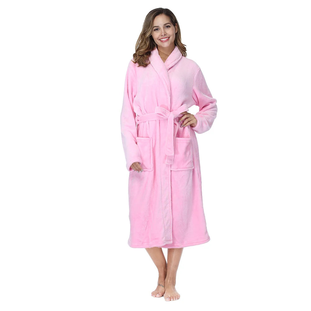 Women's Plush Bathrobe | Warm & Stylish Winter Robes