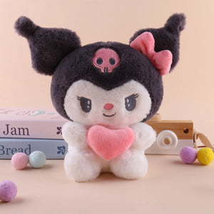 22cm Sanrio Hello Kitty & Kuromi Plush Pillow – Soft Stuffed Toy for Girls (My Melody & Cinnamoroll Options)