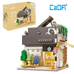 Cada LED Japanese Street View Building Blocks – Steamed Bun House & Summer Cafe