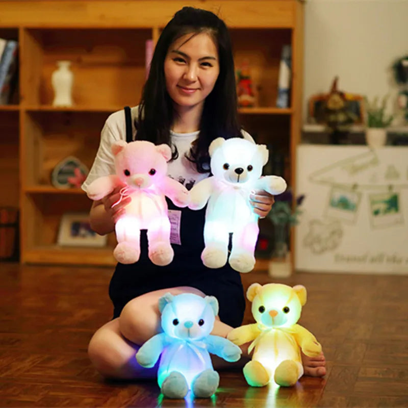 Luminous LED Teddy Bear Stuffed Animal – Glowing Plush Toy for Kids, Christmas Gift, 32-75CM Sizes