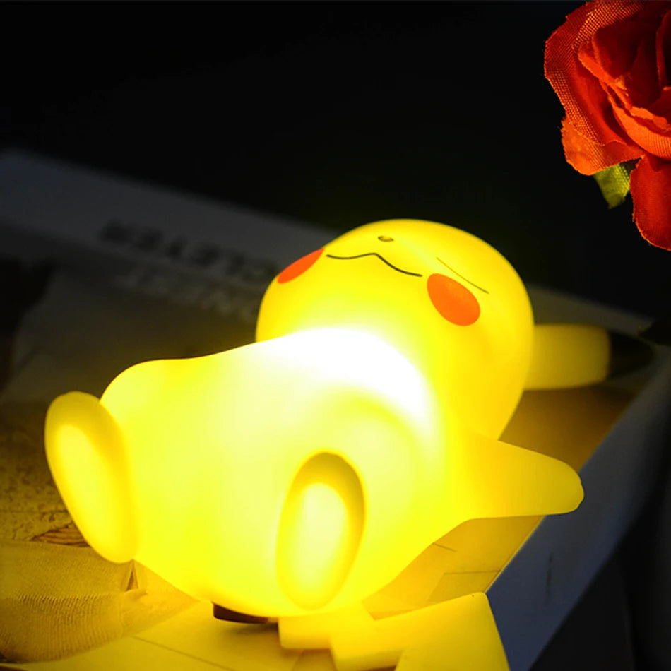 12cm Pikachu Night Light – Cute Pokemon LED Bedside Lamp for Kids & Gifts