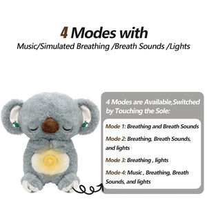 Breathing Bear Soothing Otter Plush Toy - Baby Sleep Companion