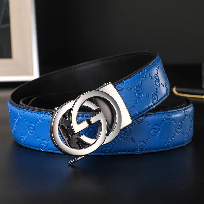 Luxury Genuine Leather Belt for Men & Women - Designer Style, Fashion Business Belt with Durable Buckle