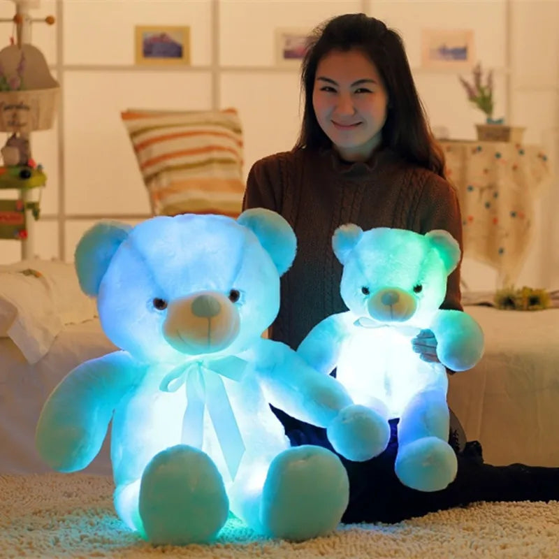 Luminous LED Teddy Bear Stuffed Animal – Glowing Plush Toy for Kids, Christmas Gift, 32-75CM Sizes