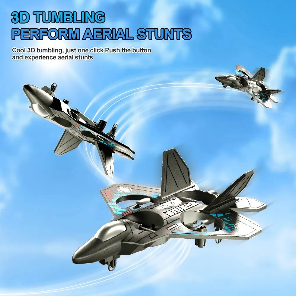 RC Plane – 2.4G Remote Control Aircraft with Lights & EPP Foam for Kids & Beginners