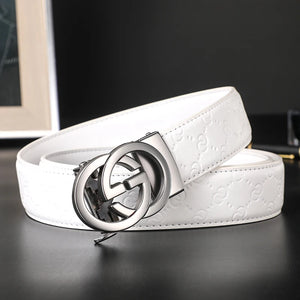 Luxury Genuine Leather Belt for Men & Women - Designer Style, Fashion Business Belt with Durable Buckle