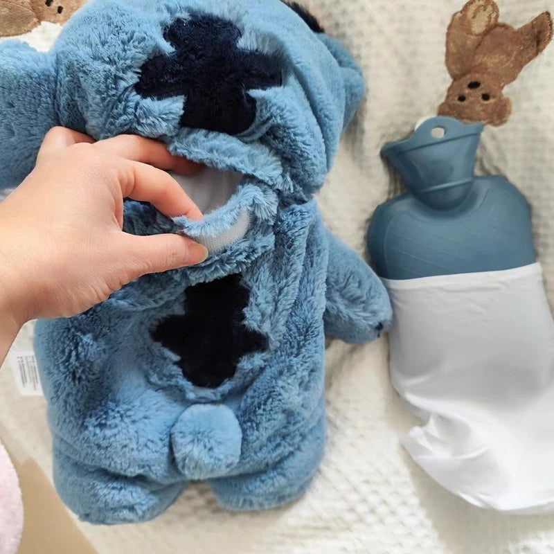 Stitch Plush Hot Water Bottle for Cramps & Pain Relief - Christmas Gift