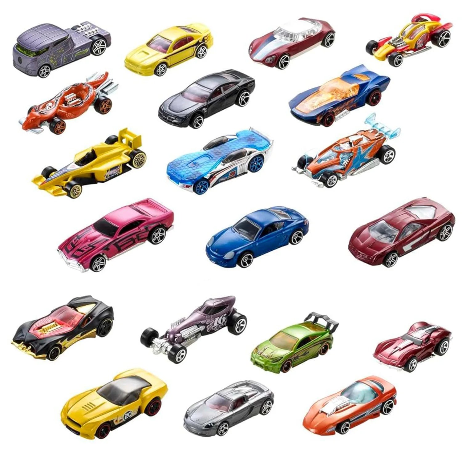 Hot Wheels 10 Cars Random Assortment Party Pack 2014 and Newer – Collectible Diecast Toys