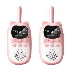 2pcs Kids Walkie Talkie Rechargeable – 1000mAh Long Range 3km Radio for Children