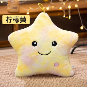 LED Glowing Star Plush Toy – Soft Pillow Doll for Kids & Home Decor