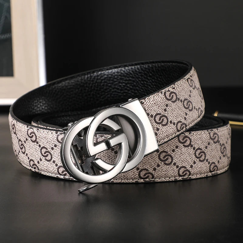 Luxury Genuine Leather Belt for Men & Women - Designer Style, Fashion Business Belt with Durable Buckle