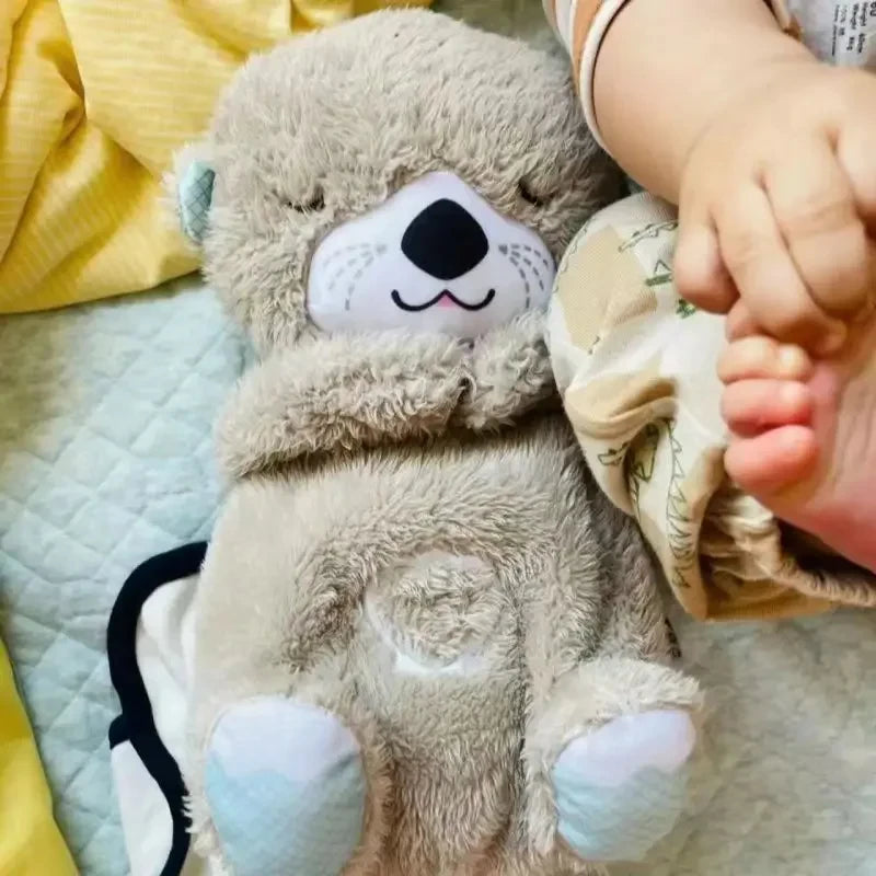 Breathing Bear Soothing Otter Plush Toy - Baby Sleep Companion