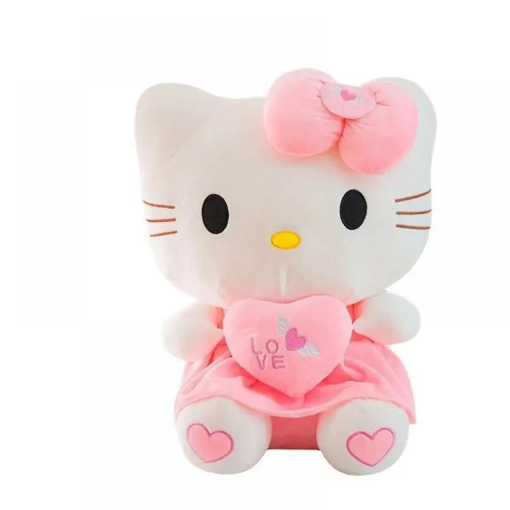 Hello Kitty Plush Doll – Heart Hugging Kitty Cat Toy | Sanrio Figure for Girls