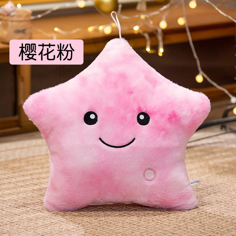 LED Glowing Star Plush Toy – Soft Pillow Doll for Kids & Home Decor