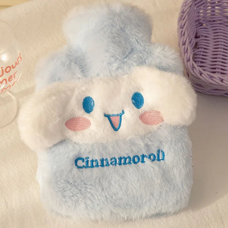 500ml Sanrio Plush Hot Water Bottle – Kawaii Hello Kitty, Kuromi, Cinnamoroll & Melody Design