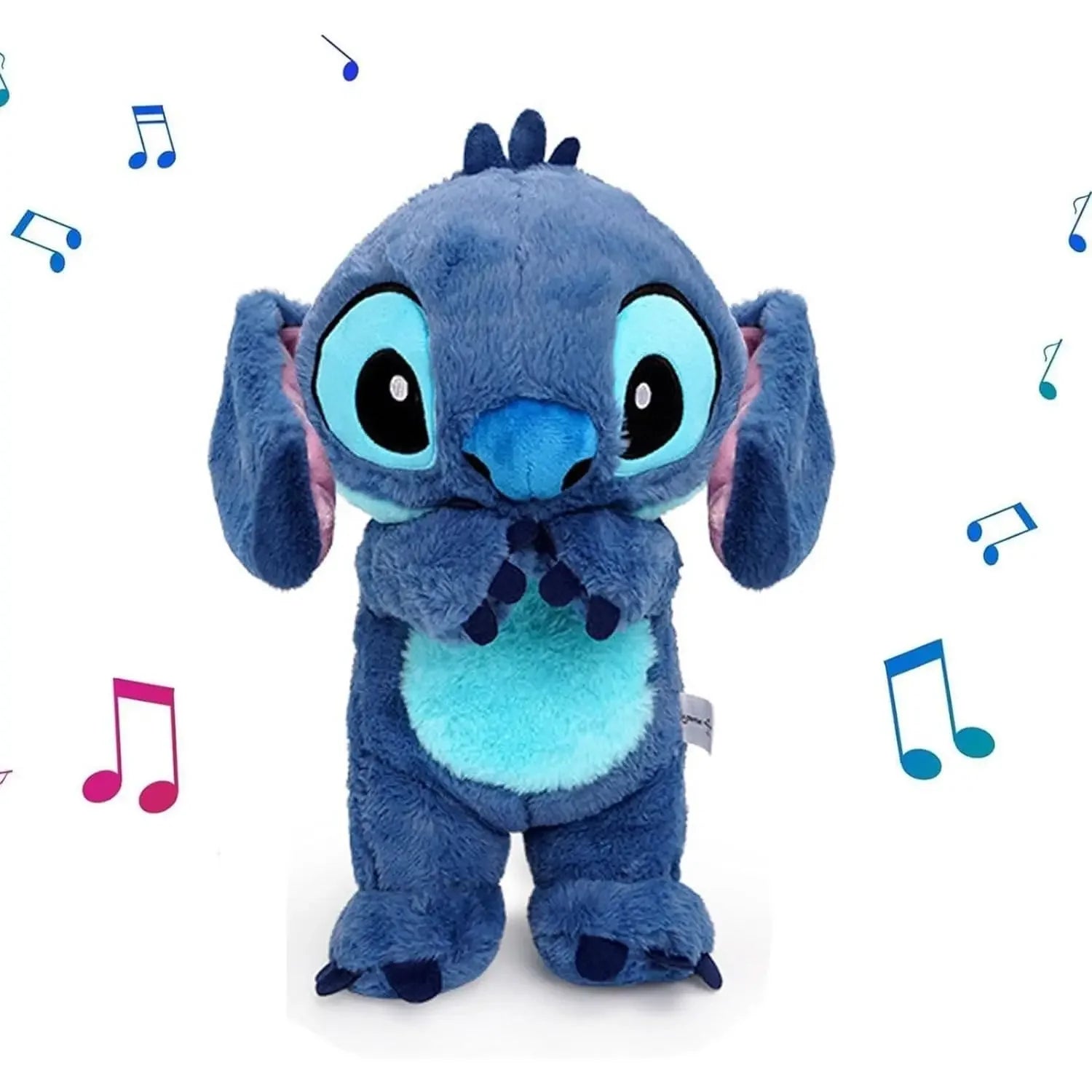 Breathing Stitch Plush Doll - Soothing Anime Toy with Light & Music