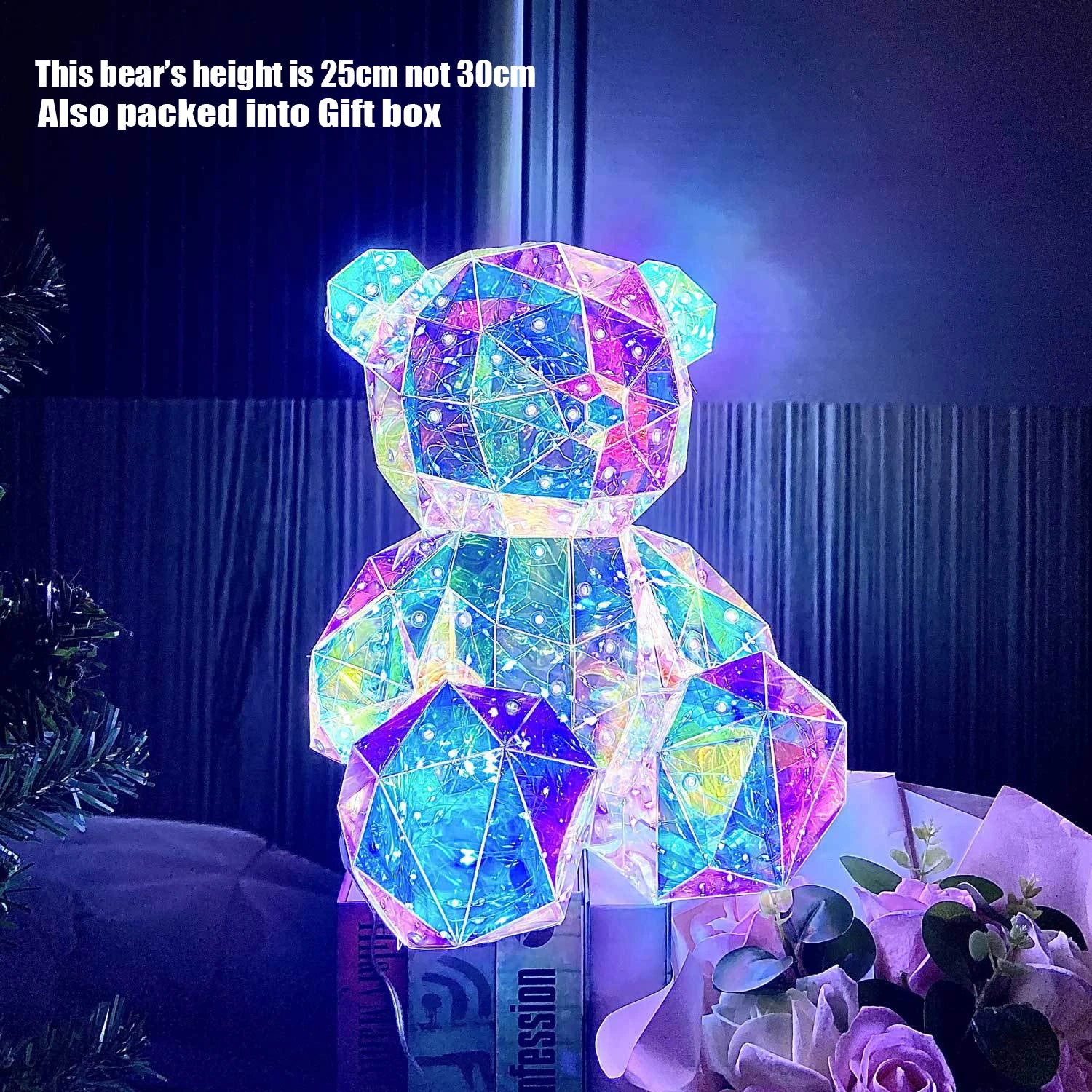 Glowing 30cm Teddy Bear with Gift Box