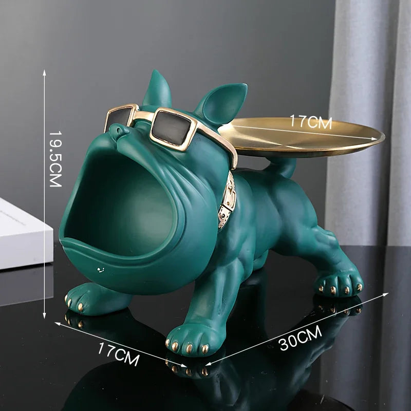 Bulldog Resin Storage Box | Home Decor Dog Figurine