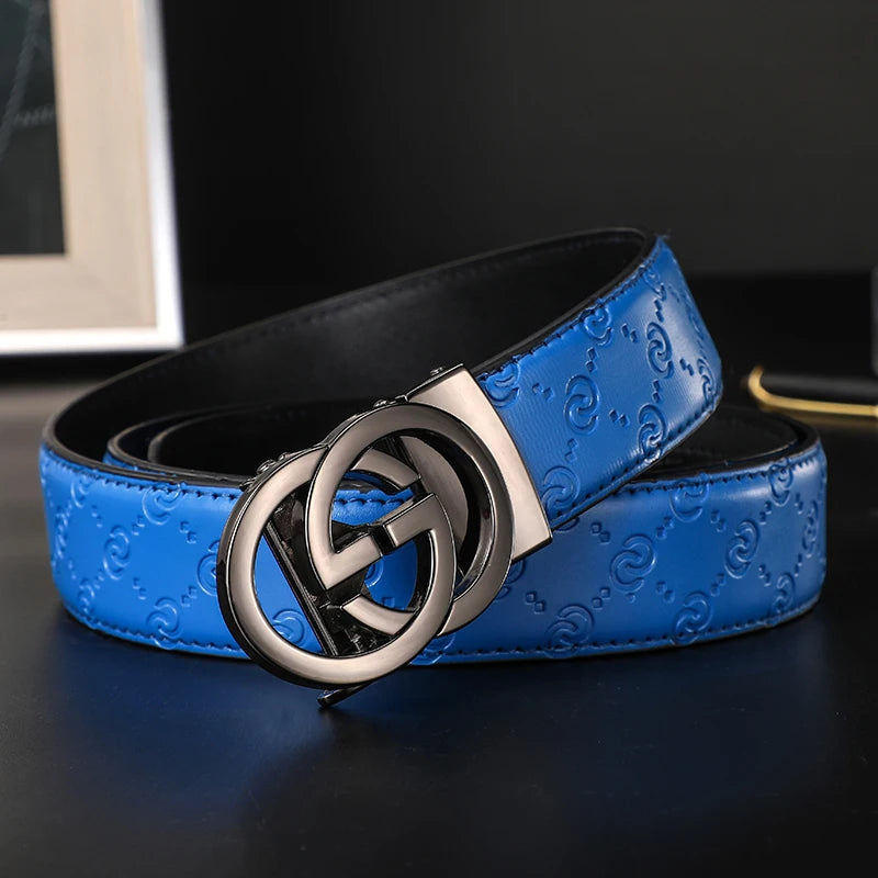 Luxury Genuine Leather Belt for Men & Women - Designer Style, Fashion Business Belt with Durable Buckle