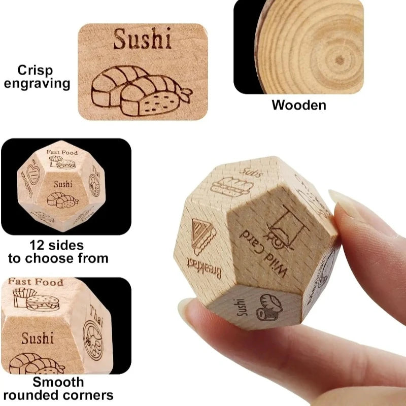 Dice for Couples – Food Decision Dice Game | Perfect Gift for Him & Her