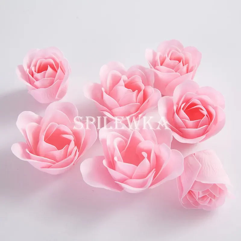 81pcs Artificial Rose Flower Heads – Wedding & DIY Décor