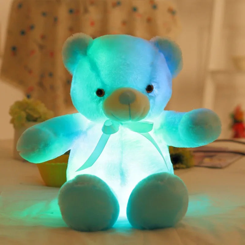 Luminous LED Teddy Bear Stuffed Animal – Glowing Plush Toy for Kids, Christmas Gift, 32-75CM Sizes