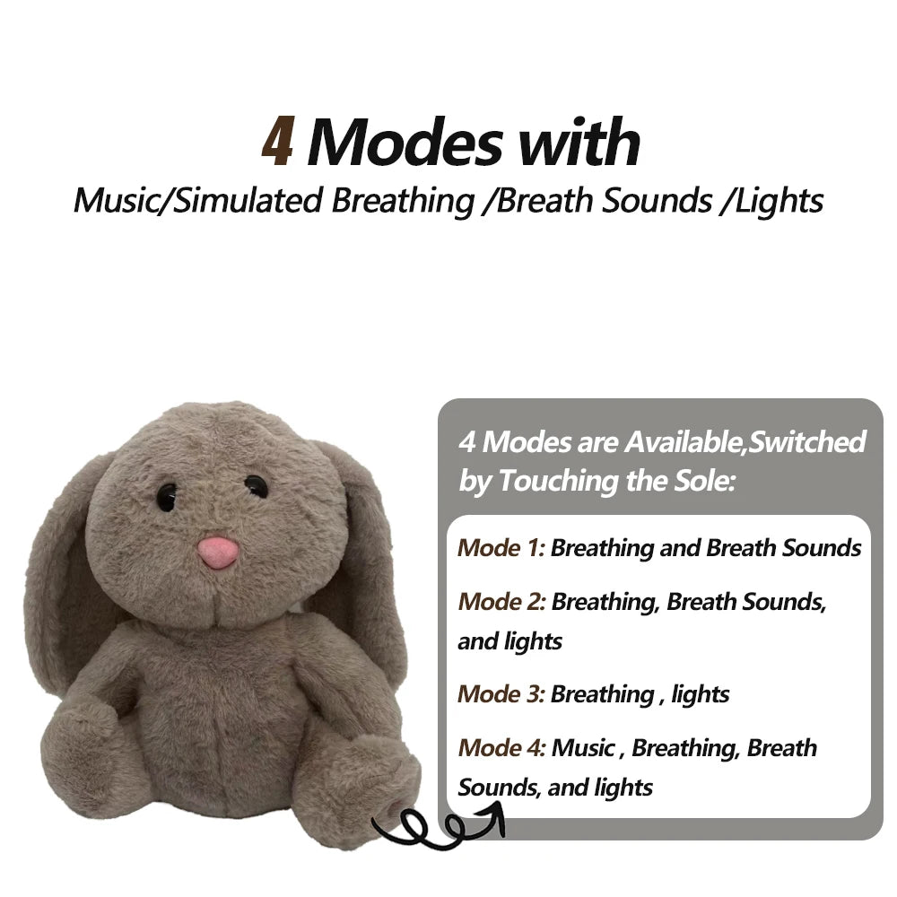 Breathing Bear Soothing Otter Plush Toy - Baby Sleep Companion