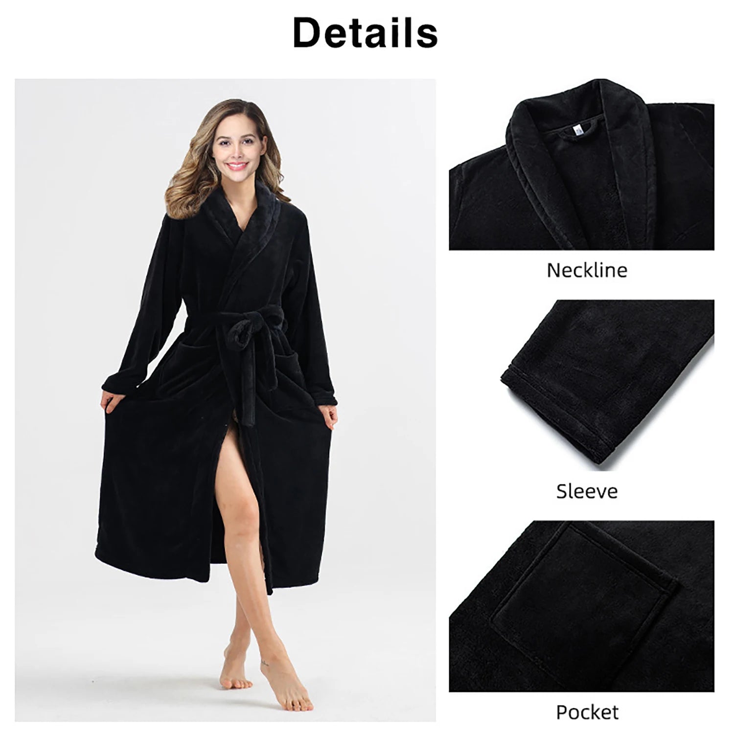 Women's Plush Bathrobe | Warm & Stylish Winter Robes