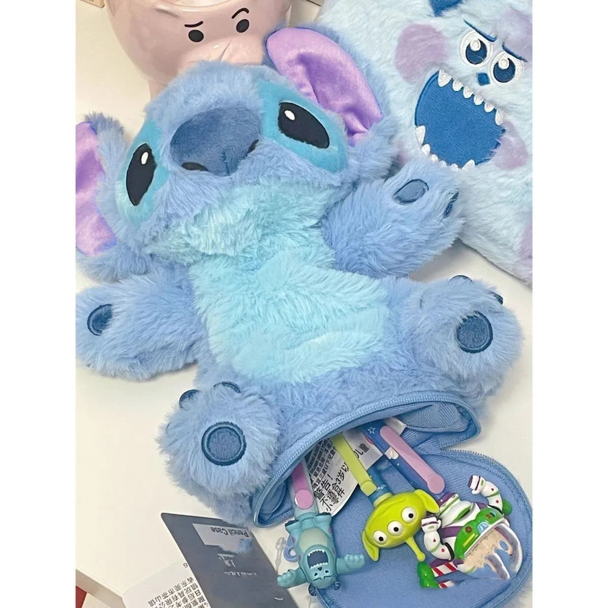 Disney Stitch Plush Pencil Case - Kawaii Pen Bag for Kids & Fans | Lilo & Stitch Stationery Box